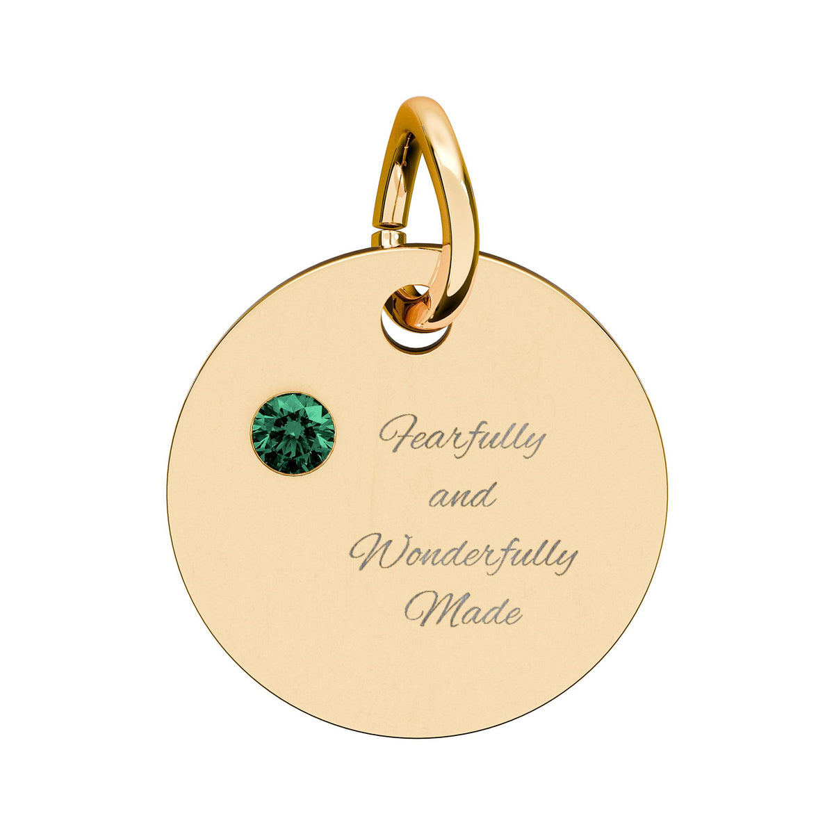 Fearfully and Wonderfully Made- Birthstone Circle Charm