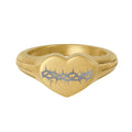 Sacred Heart Stainless Steel Heart Ring