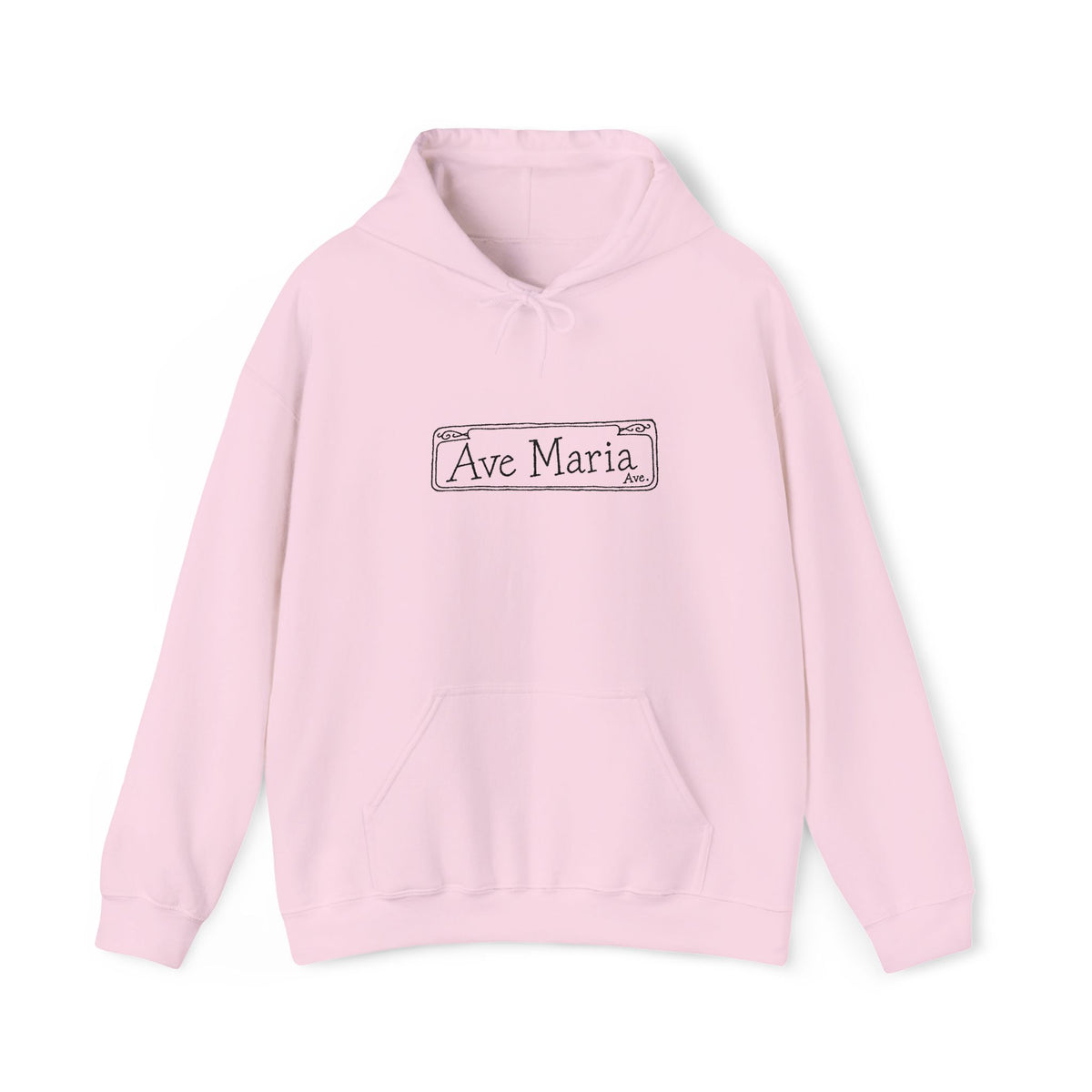 Ave Maria Ave. Embroidered Hoodie