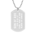 Son of God Dog Tag with Chain