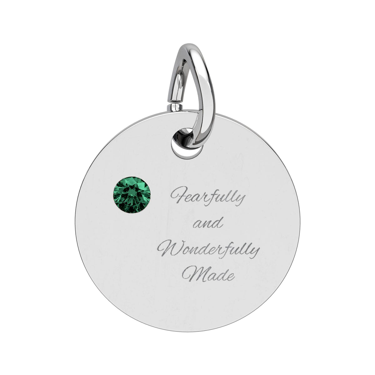 Fearfully and Wonderfully Made- Birthstone Circle Charm
