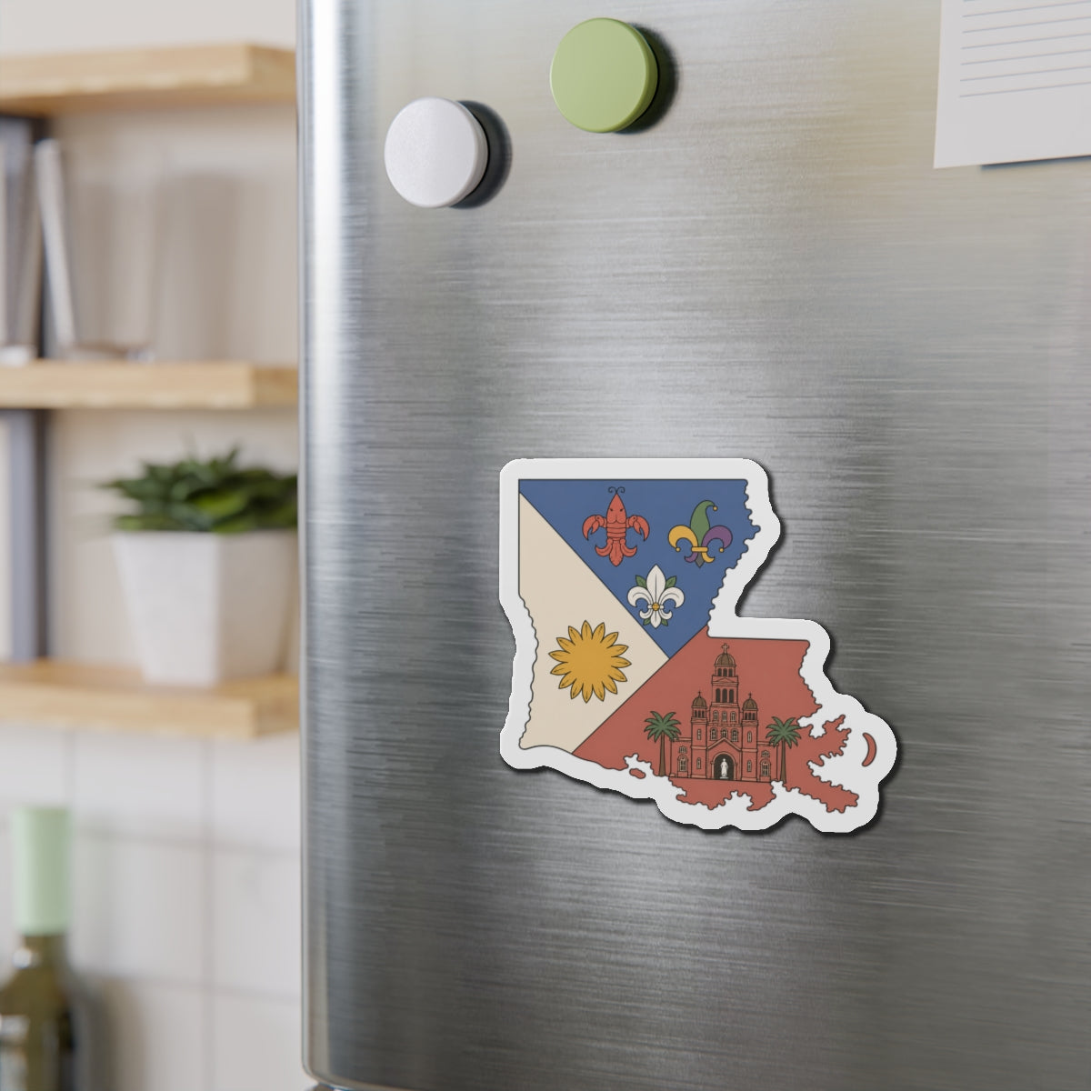 Louisiana Acadian Flag- Magnet
