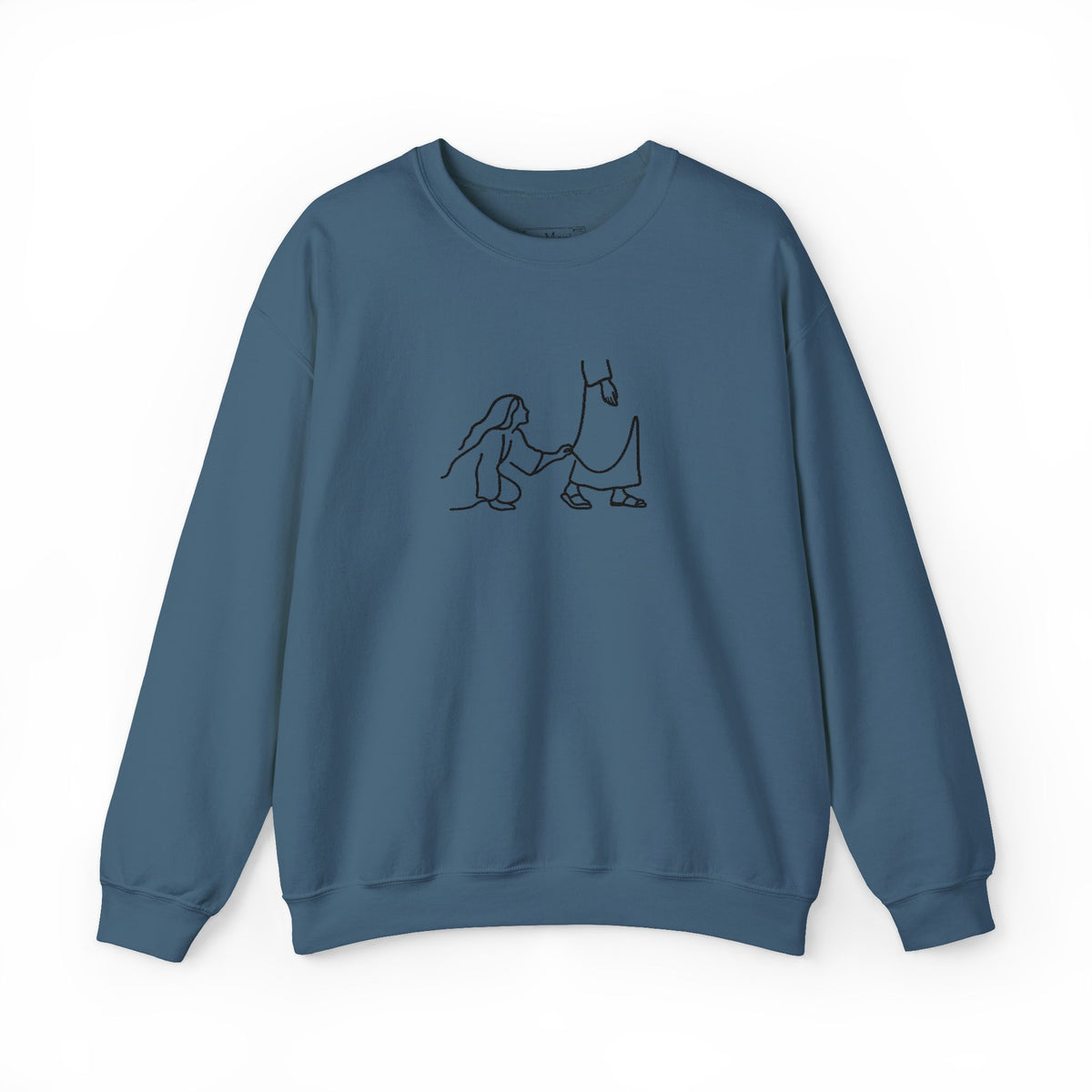 He is Hem- Embroidered