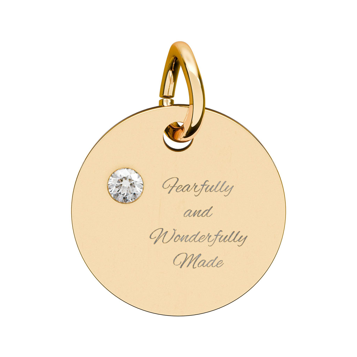 Fearfully and Wonderfully Made- Birthstone Circle Charm