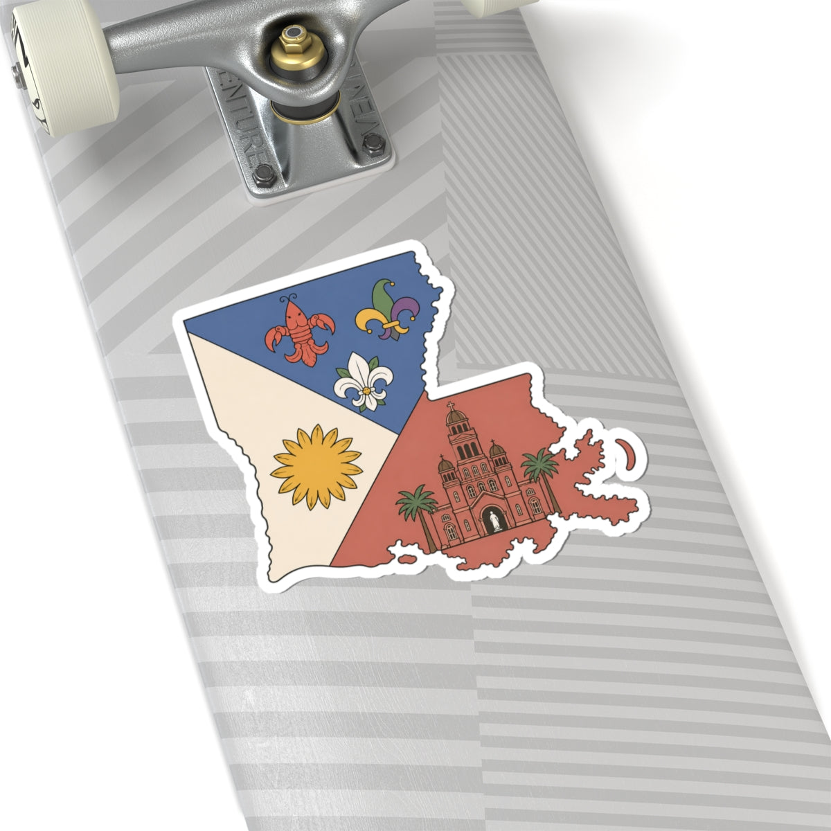 Louisiana Acadian Flag — Sticker