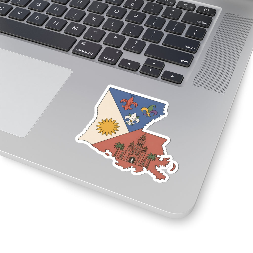 Louisiana Acadian Flag — Sticker