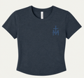Mary Micro Ribbed Tee (Monogrammed)
