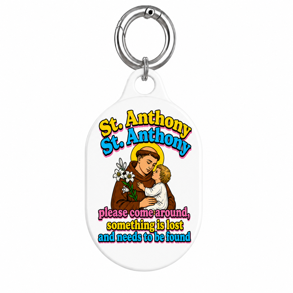Saint Anthony Air Tag Keychain