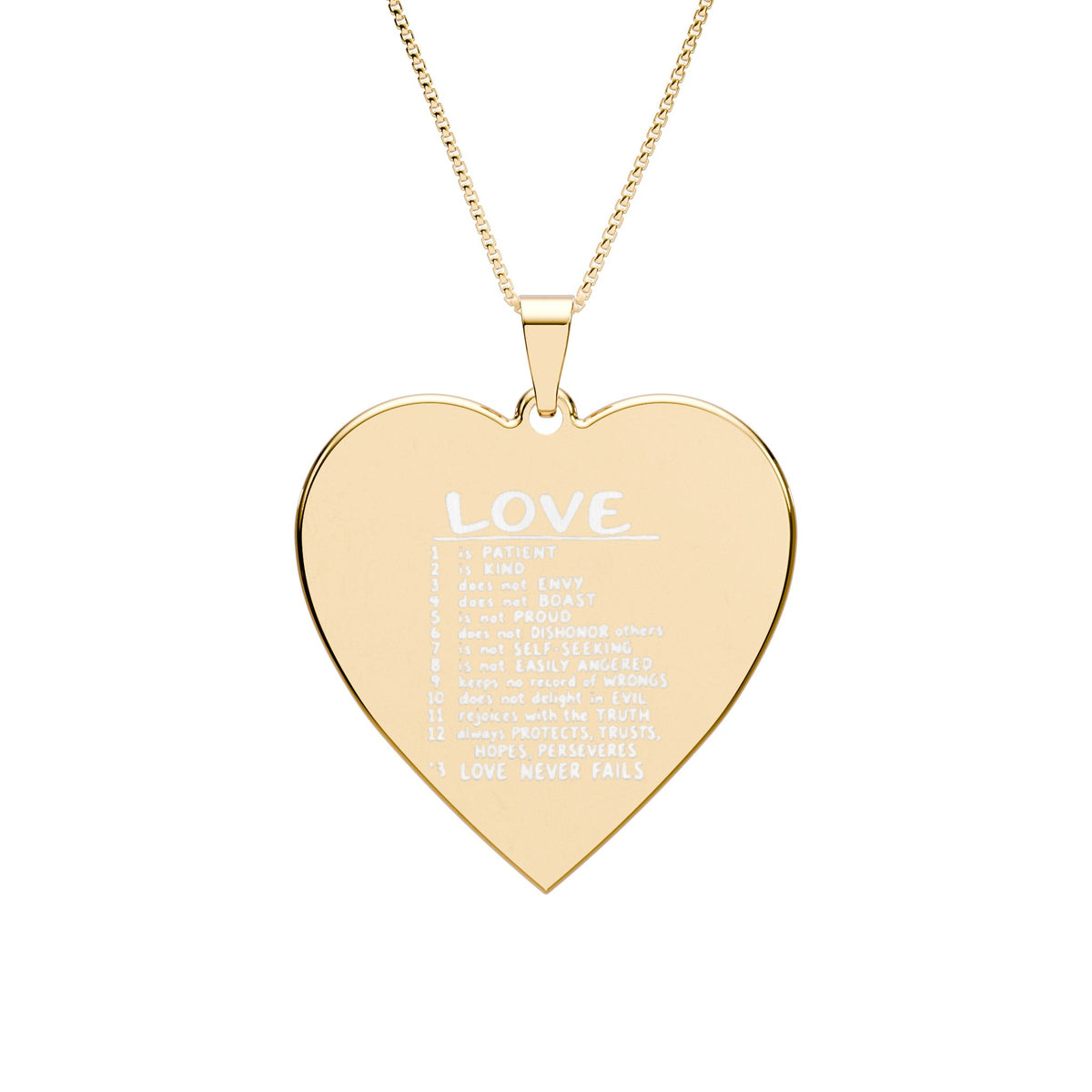 Love is… Pendent Necklace Engraving