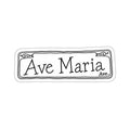 Ave Maria Ave. Die-Cut Sticker