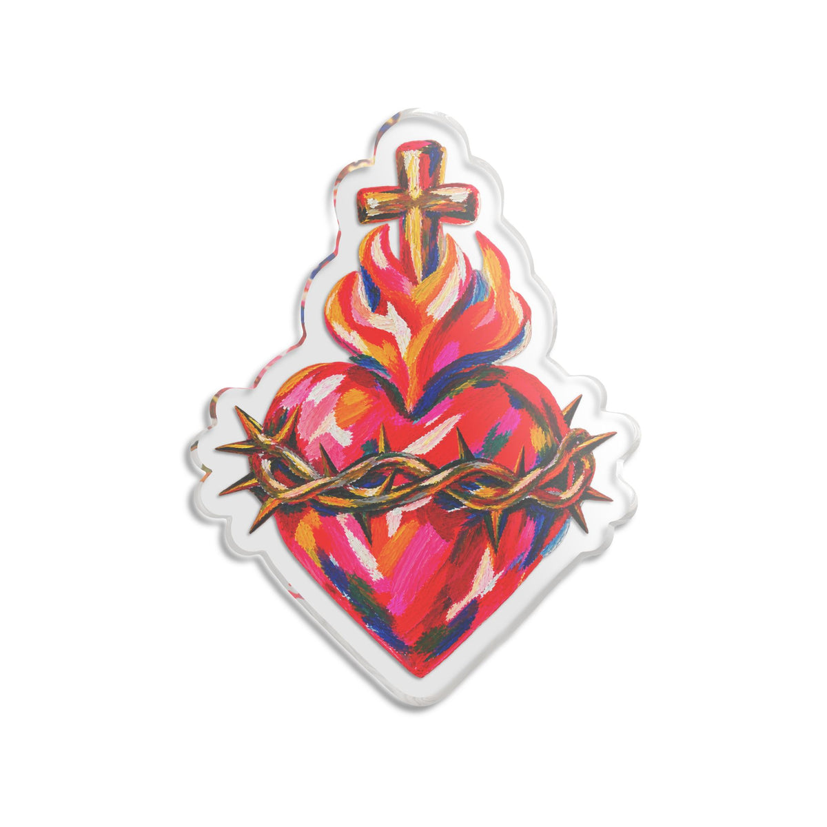 Sacred Heart Acrylic Statue