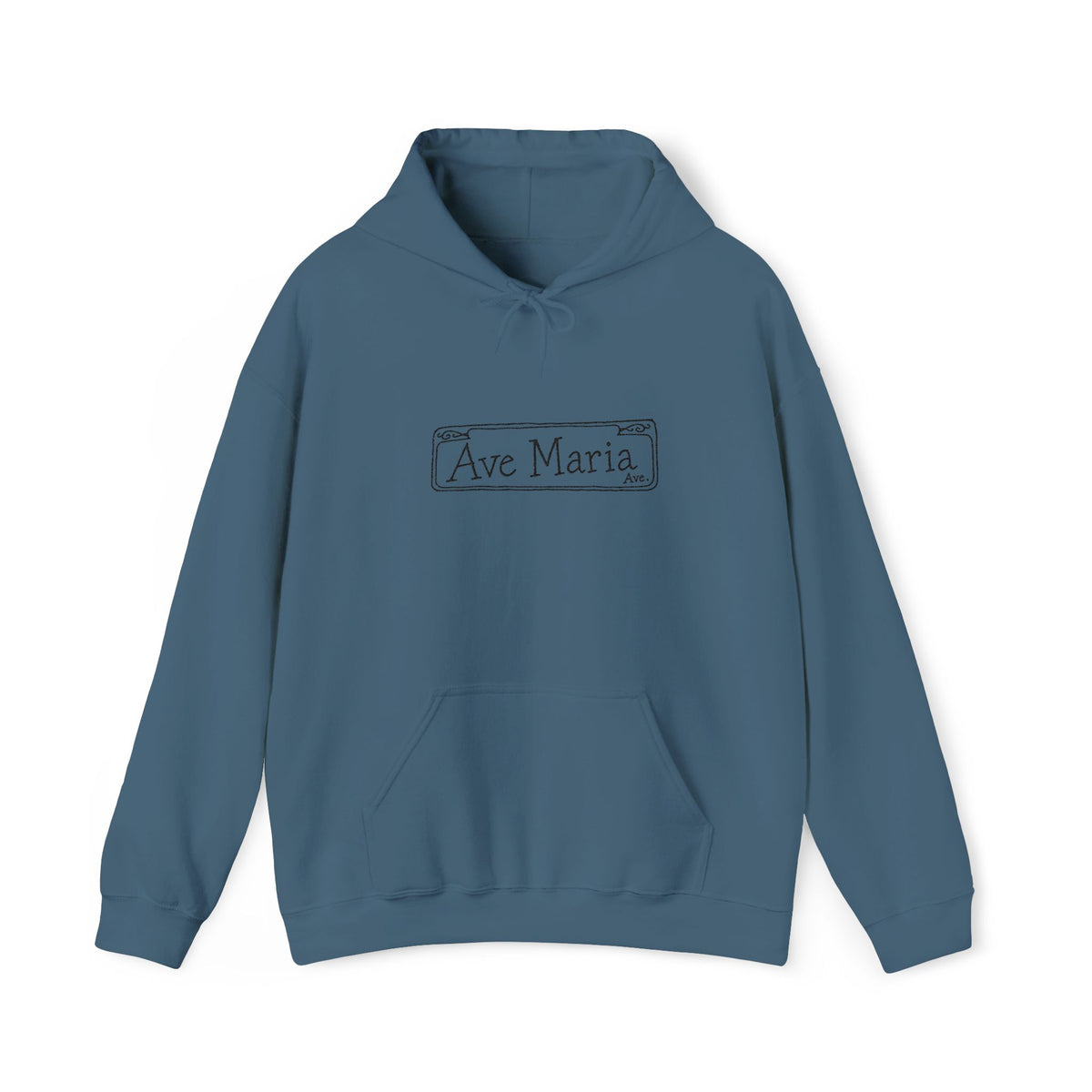 Ave Maria Ave. Embroidered Hoodie