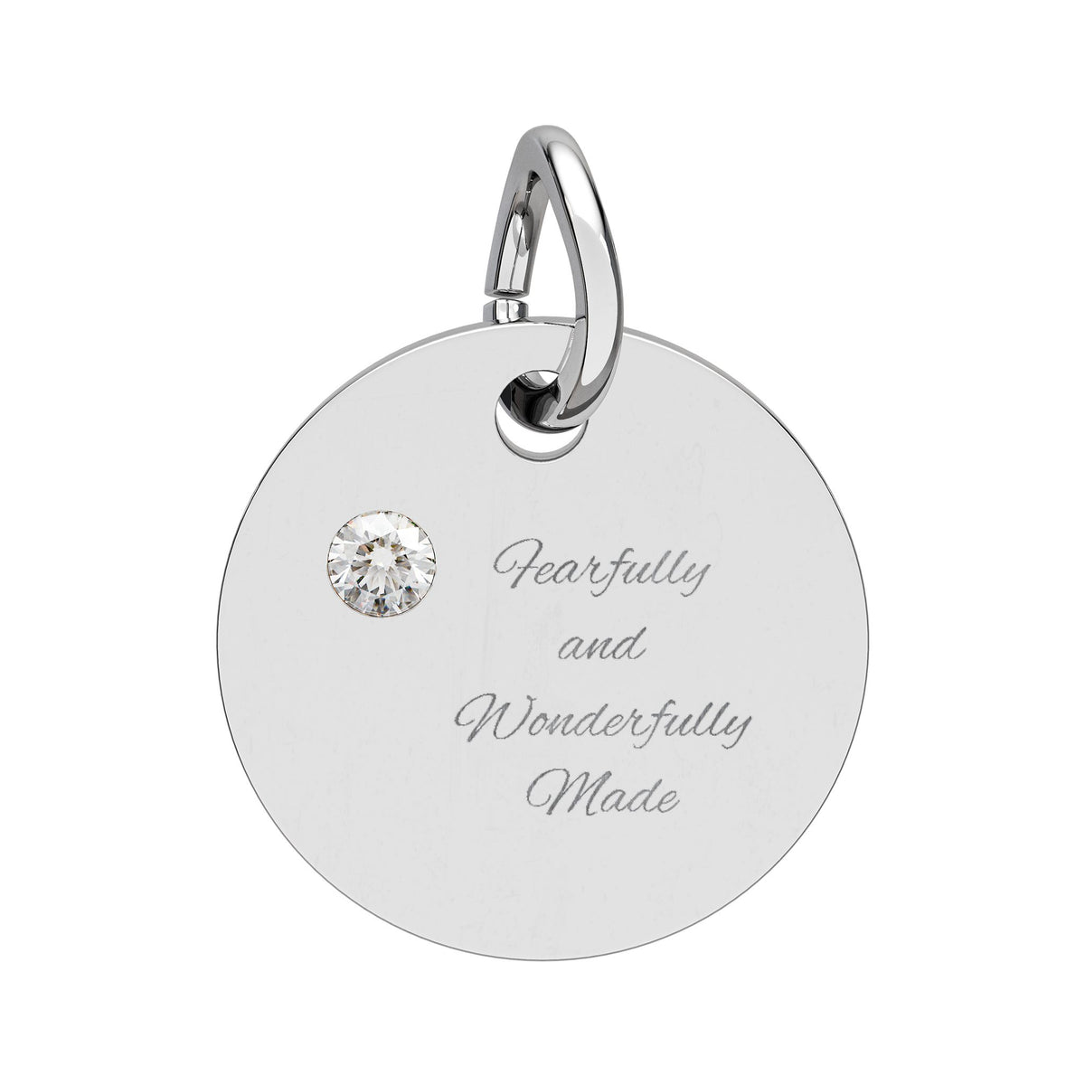 Fearfully and Wonderfully Made- Birthstone Circle Charm