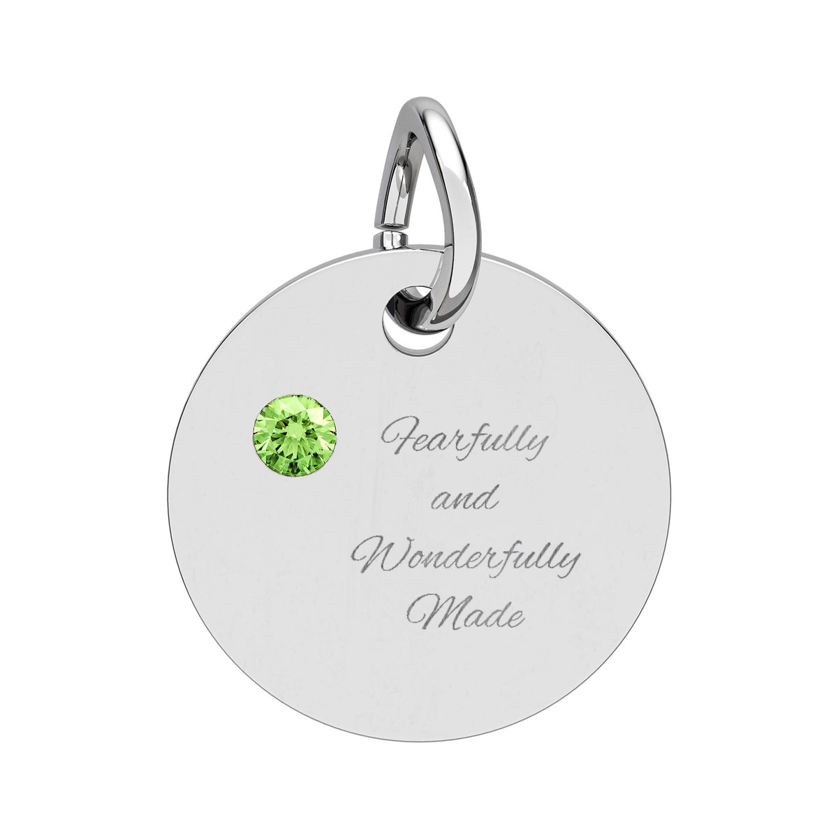 Fearfully and Wonderfully Made- Birthstone Circle Charm
