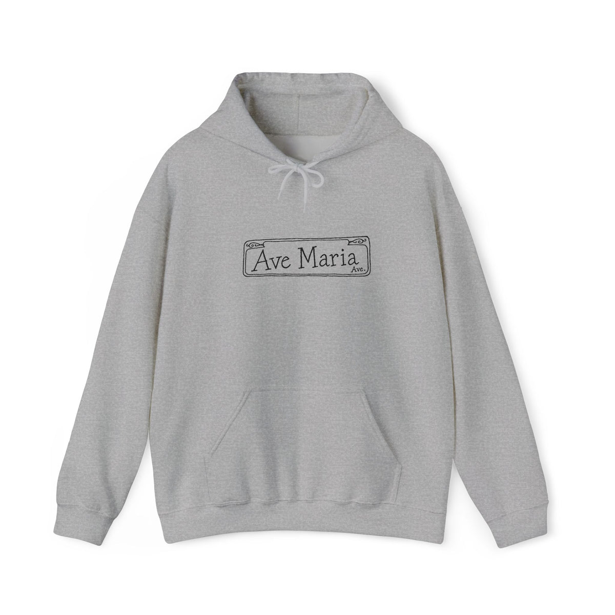 Ave Maria Ave. Embroidered Hoodie