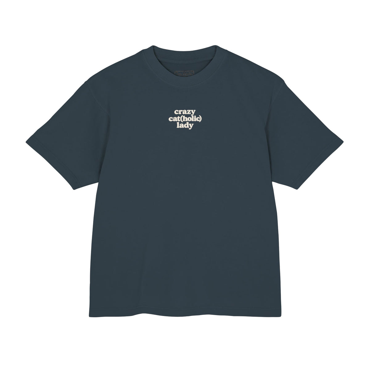 Crazy Cat(holic) Lady- 100% Cotton Boxy Tee