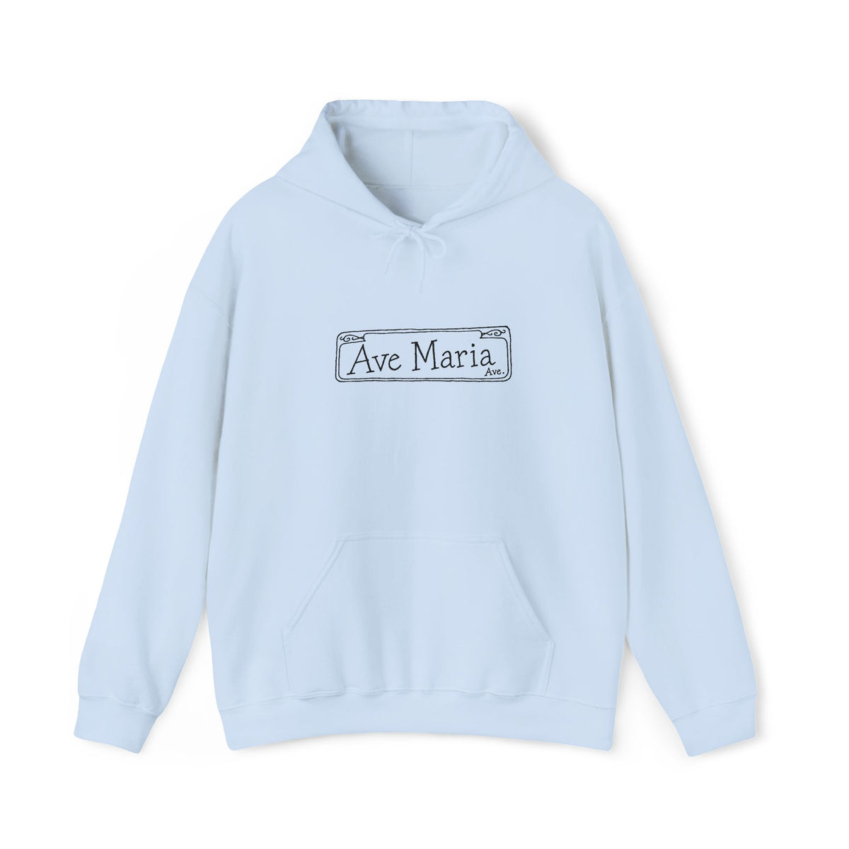 Ave Maria Ave. Embroidered Hoodie