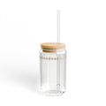 Catholic- 16oz Glass Sipper with Bamboo Lid