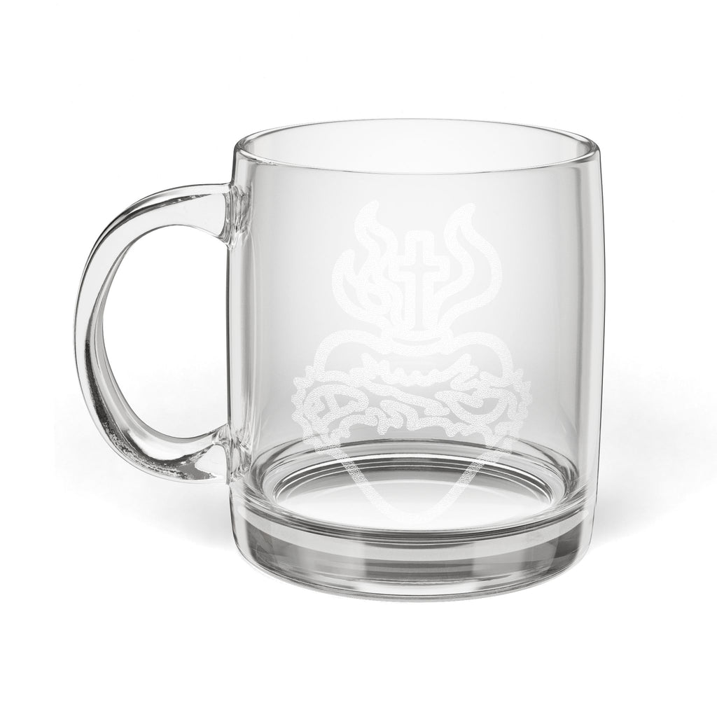 Glass Coffee Mug, 12.25oz (Engraving)