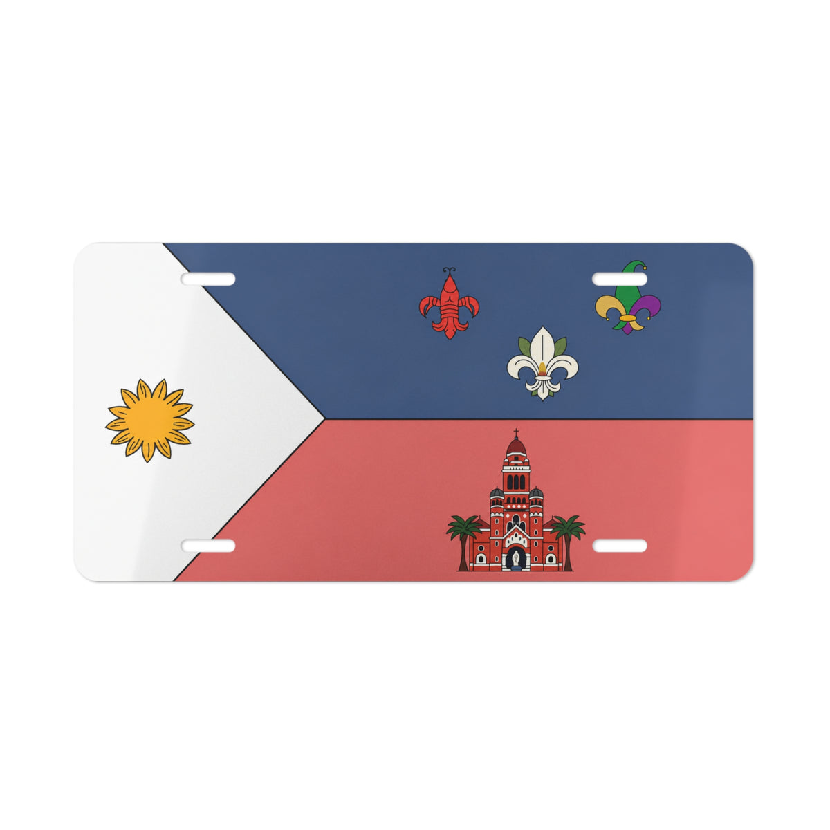 Acadian Flag- Vanity Plate