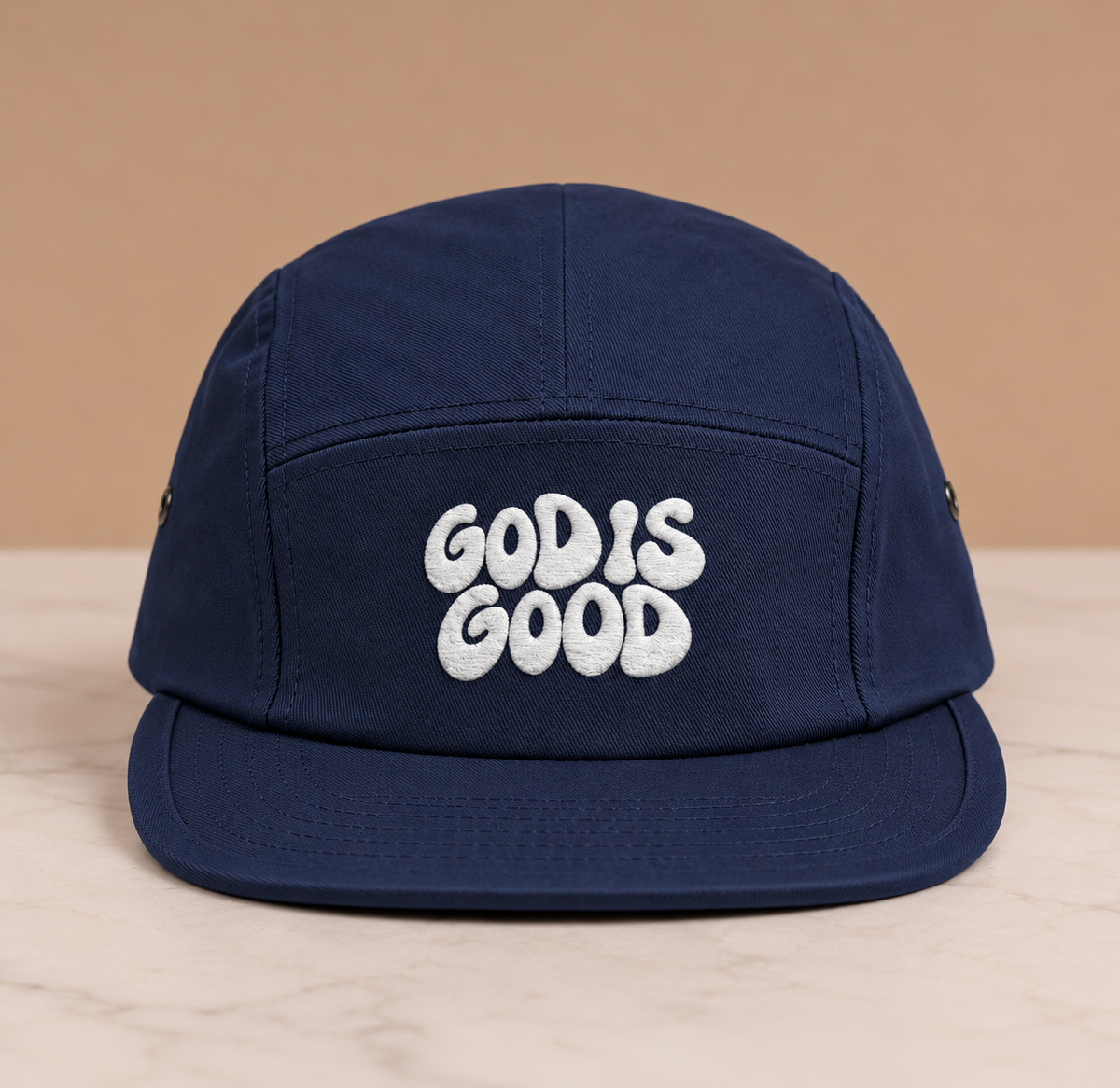 God Is Good - Embroidered 5-Panel Cap