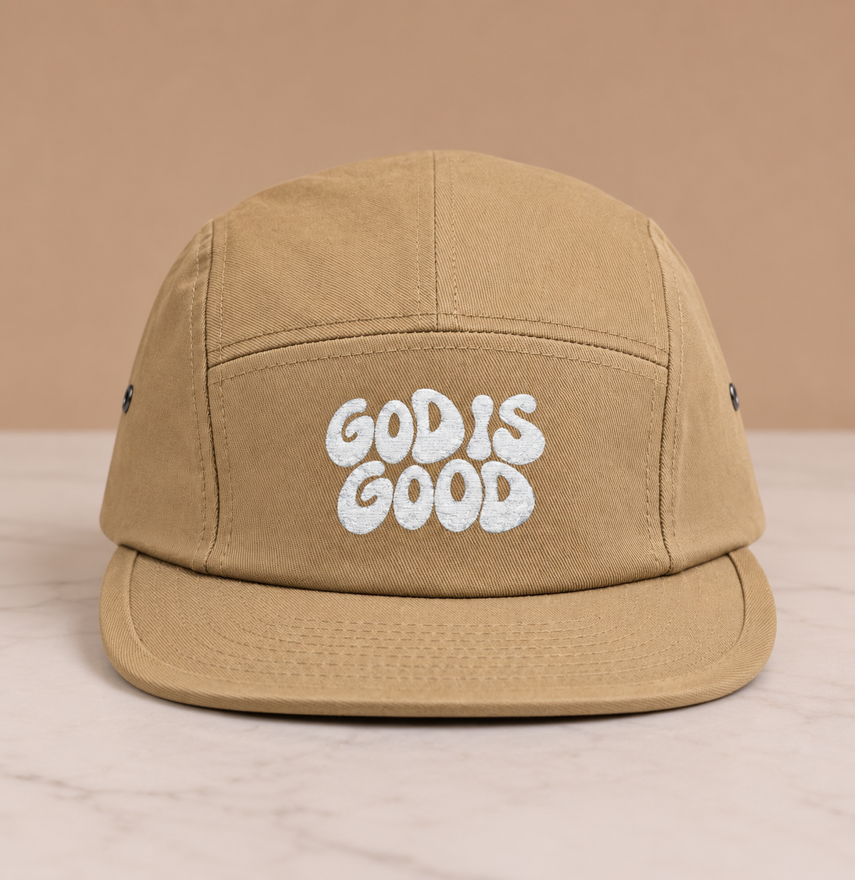 God Is Good - Embroidered 5-Panel Cap