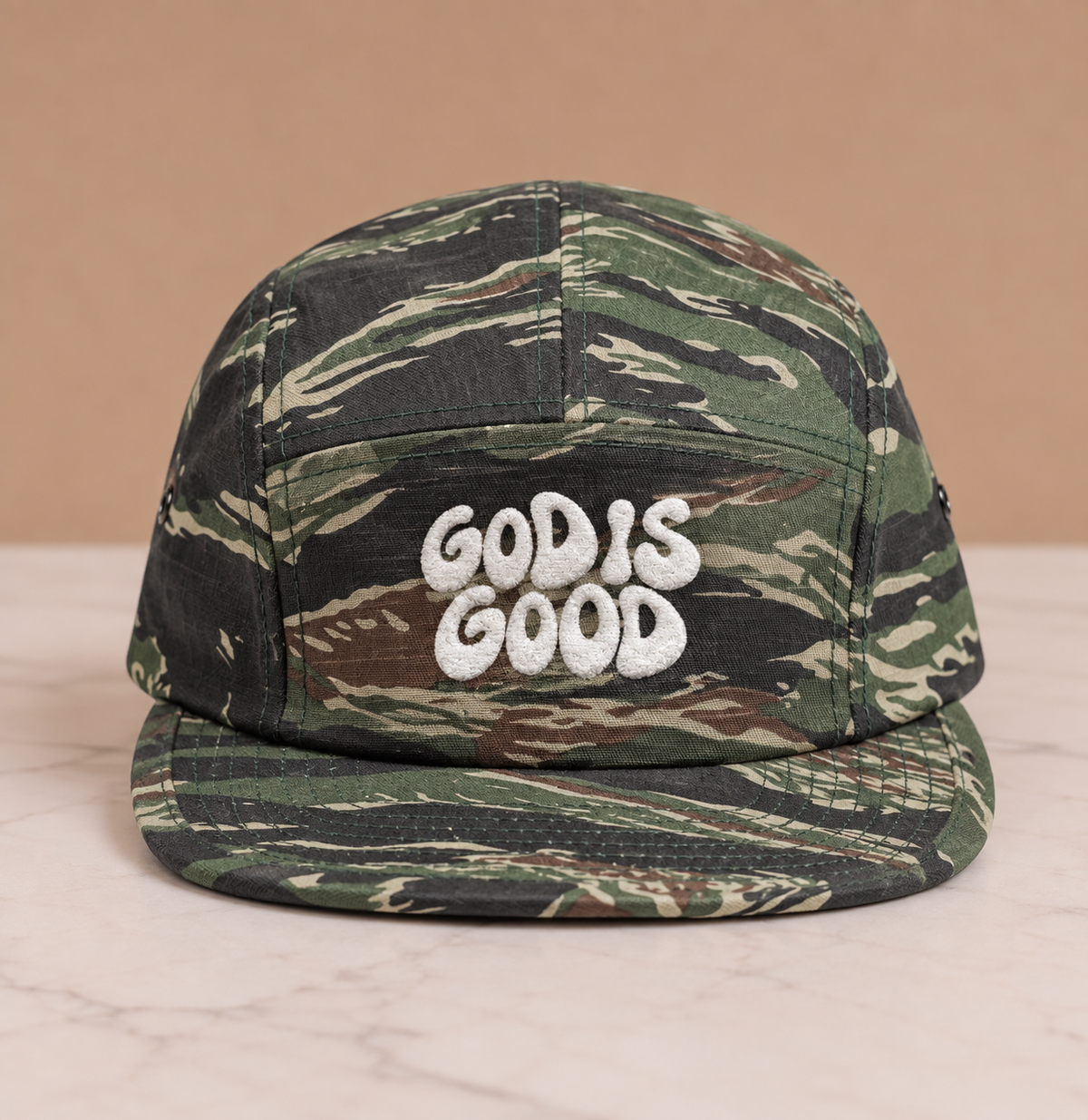 God Is Good - Embroidered 5-Panel Cap