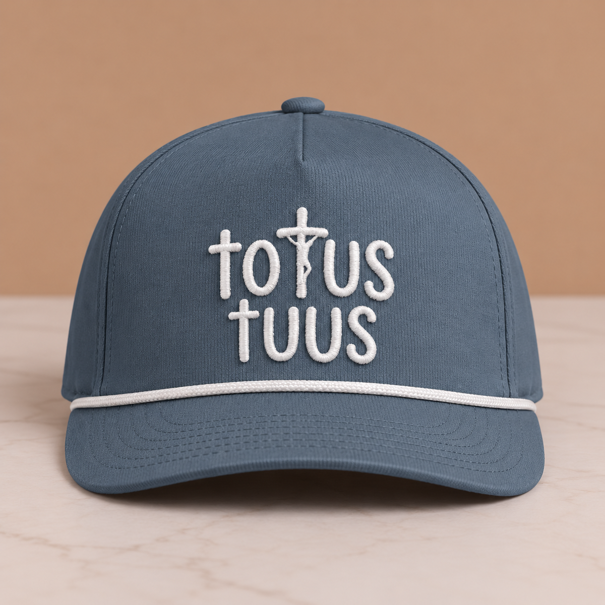 Totus Tuus Rope Cap — Embroidery