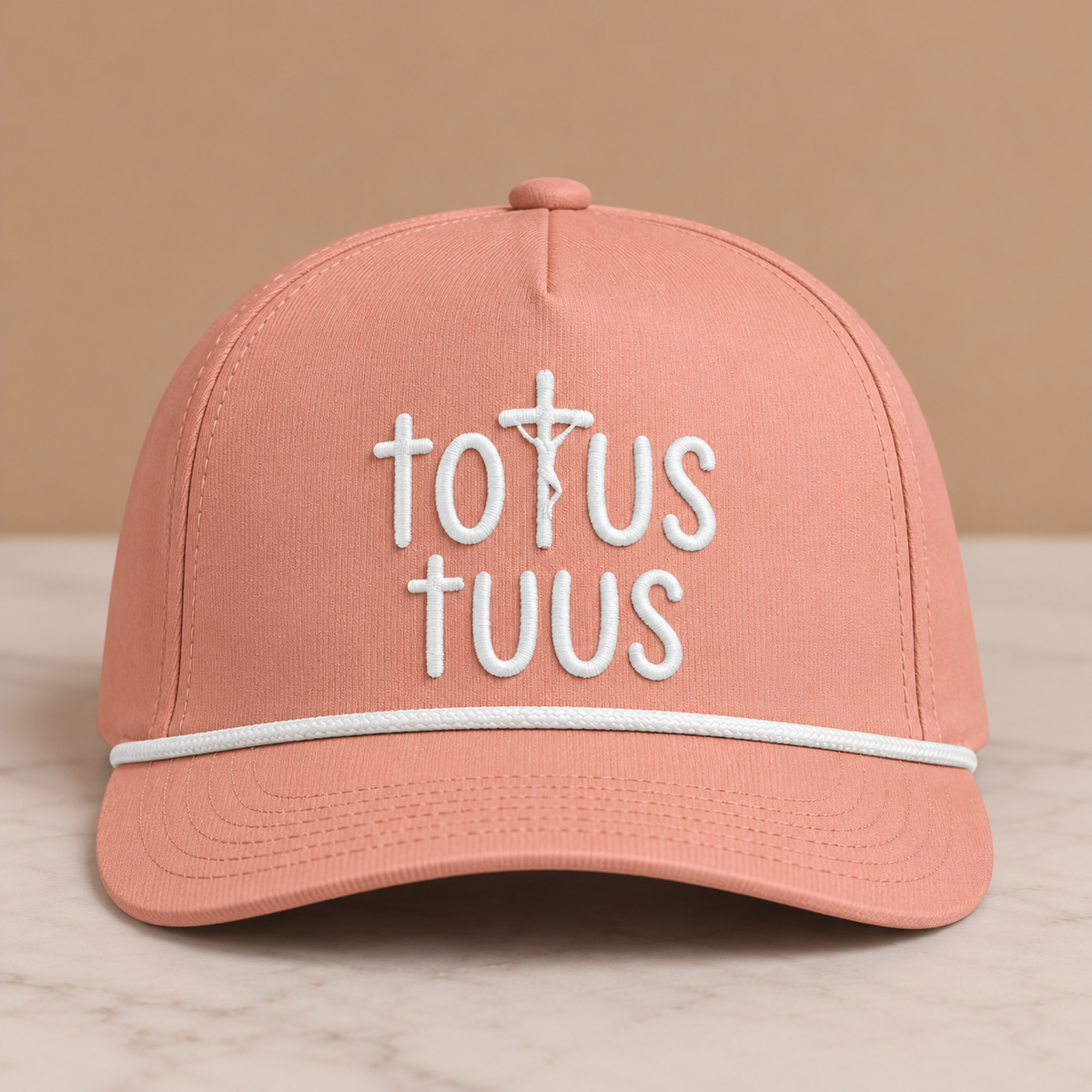 Totus Tuus Rope Cap — Embroidery