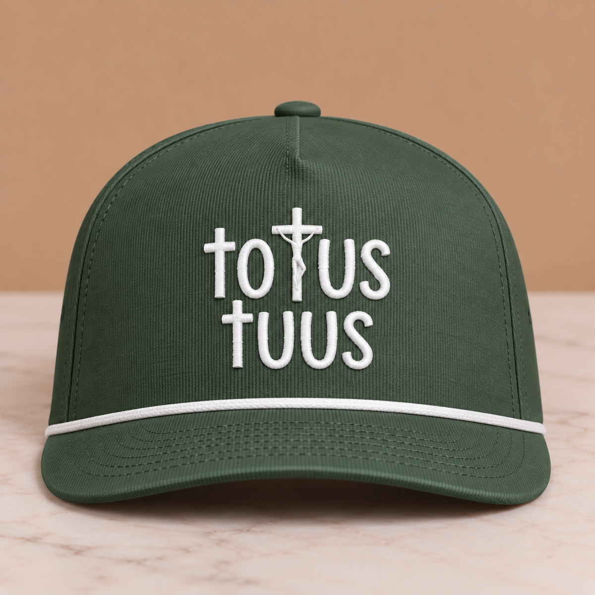 Totus Tuus Rope Cap — Embroidery