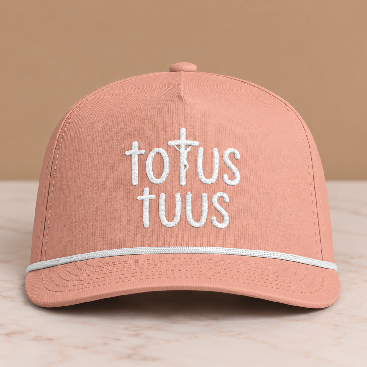 Totus Tuus Rope Cap — Embroidery