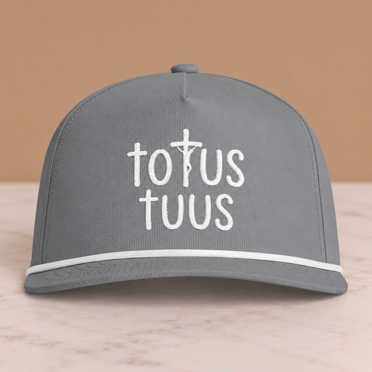 Totus Tuus Rope Cap — Embroidery