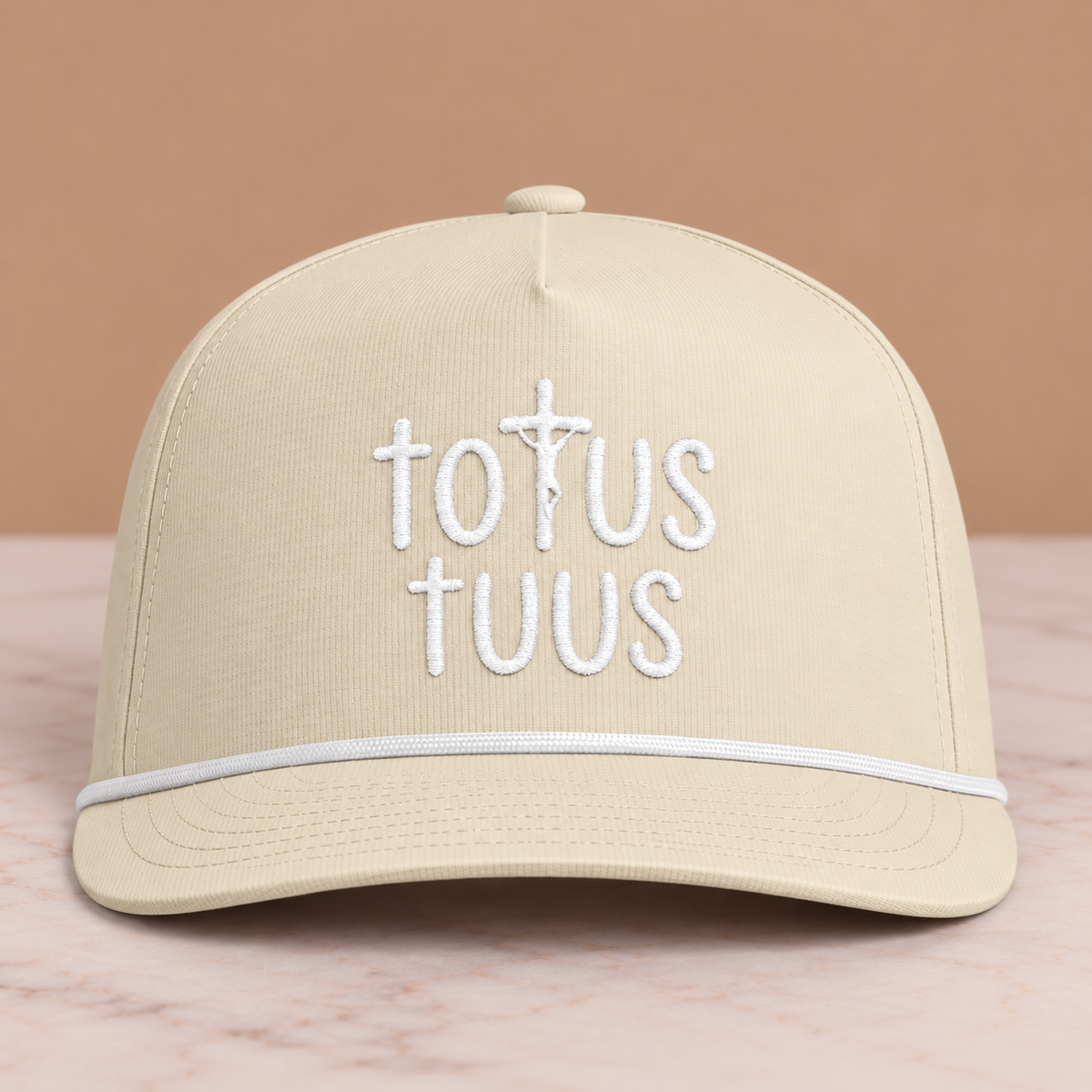 Totus Tuus Rope Cap — Embroidery