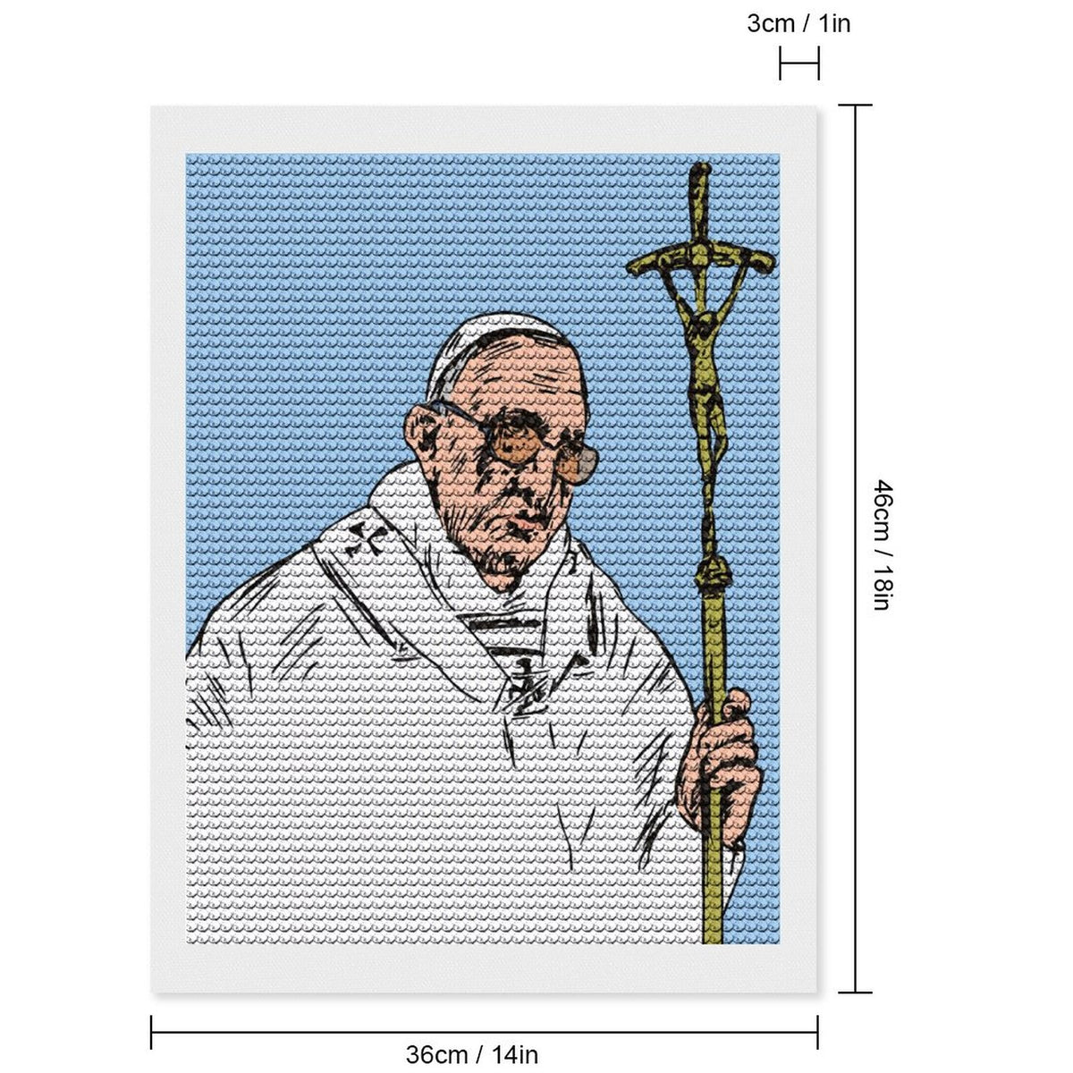 Pope Francis Diamond Painting (Unframed)